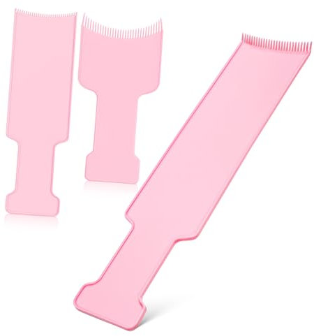 Mikinona 3piezas Kit Herramientas Peluquería Tabla Cepillo Teñir Cabello Dientes Redondeados