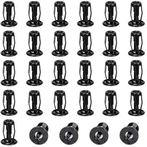 Swpeet 25Pcs M5 hohle Jack Nuts hohle Wandanker, Petal Nuts Nutserts Jacknut Schrauben Anker Blind Phillips Insert Bit Hex Schaft Montage für hohle Wand Eisen