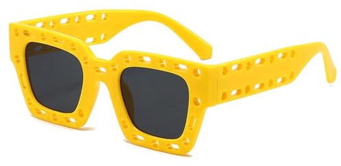 WxuuLTGJR Quadratische Brillenfassungen, Sonnenbrillen, UV400, Herren-Brillenfassungen, modische, Bunte Damen-Brillenfassungen, Retro-Brillenfassungen