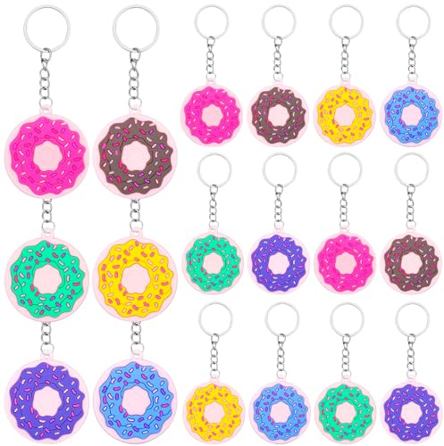 HLenyoy 30 Pcs pendentif clé beignet accessoire clé donut Décoration adorable pendentif décorations suspendues clés ornement Faveurs de fête