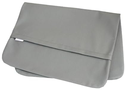 F Fityle Cubierta de Almohada de Almohada de Cuero PU Estuche de Almohada Elegante Forma de Almohada de protección Resistente al Aceite para, Gris