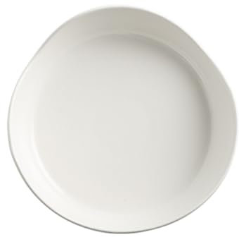 Piatti Per Cena In Ceramica Bianca, Piatti Di Stoviglie A Forma Moderna Creativa, Piatti Da Servizio Per Snack Degli Antipasti, Cassa Di Lavastoviglie A Microonde(Size:19.5*19.5*6CM,Color:Bianco A)