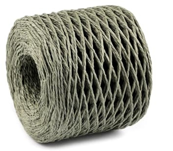 cyclingcolors 1x Fibra Rafia Cuerda de Papel 1,5 mm 200 m Decoración Artesanía Bricolaje hogar Plantas Crochet Joyas Cordel Bolso, Verde Botella