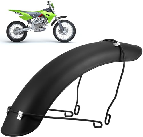 Mikinona Vorderrad Motorrad mit Halterungen Schmutzfänger aus Eisen 16-18 Zoll Schwarz Einfache Montage und Attraktives Design für Stilvolle Motorräder