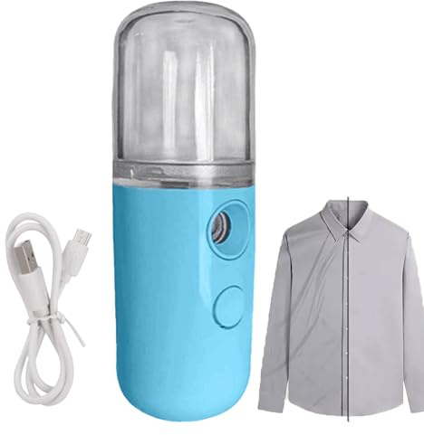 Nano-Sprühwasser – ABS+PC 30 ml | Handlicher tragbarer USB-Mini-Luftbefeuchter, Mini-Feuchtigkeits-Gesichtssprüher – Nano-Nebelspray, kühler Gesichtsnebel für Hautpflege, Make-up, Reisen