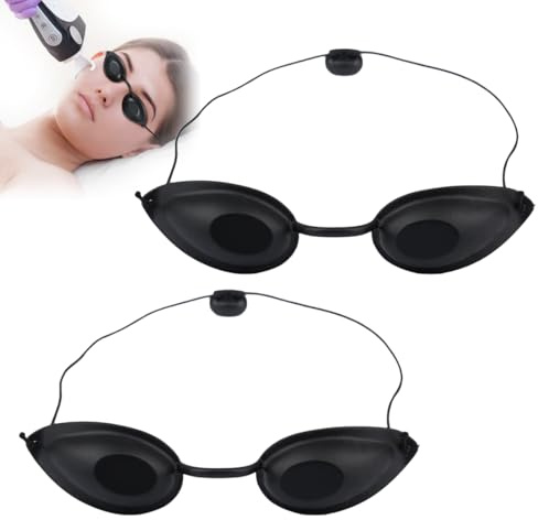 YAYNO 2 pezzi Occhiali Protettivi UV per Solarium Occhiali di Protezione per Lampada a Luce Rossa Occhiali di Protezione Laser Adatti per Trattamenti di Bellezza e Protezione Abbronzatura Esterna