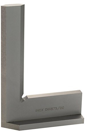 CNC QUALITÄT Équerre de précision avec butée 100 x 70 mm DIN 875/00 INOX