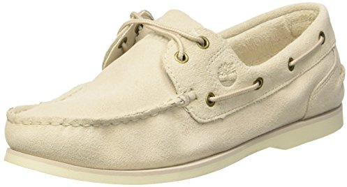 Timberland dam klassiska mokassins stövlar, Vit Rainy Day Suede - 39.5 EU