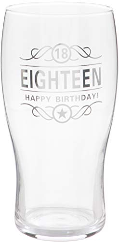 Maturi 18th Birthday Beer Pint Glass - 570ml / 1 Pint