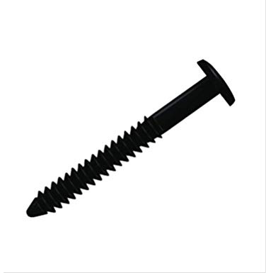 WindowPro 84 Pcs 3 Inch Vinyl Shutter Fastener Window Panel Peg Lok Pin Pegs Screws Shutter Spikes Anchor (Black)