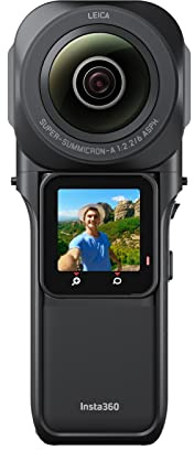 Insta360 One RS 1-Inch 360 Edition - Cámara 6K 360 con sensores duales de 1 Pulgada, co-diseñada con Leica, Fotos de 21 MP, estabilización FlowState, excelente con Poca luz, Resistente al Agua