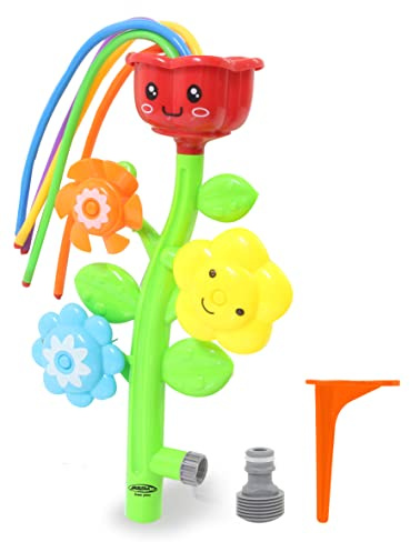 Mc Fizz Wassersprinkler Blumen - Schnelle Installation, Verbindung zu Standard Schlauchsystem, Schläuche bewegen Sich und sprühen Wasser