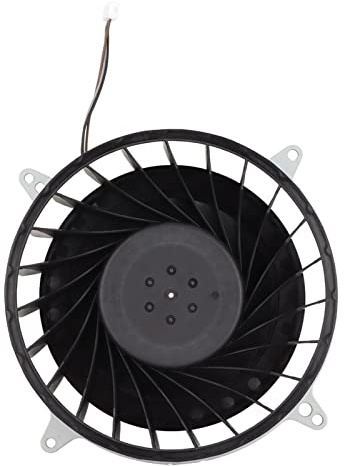 Ventilateur de Refroidissement Interne de Remplacement pour PS5, Ventilateur de Refroidissement Silencieux à 23 Lames 3 Broches DC 12V 2.4A, Compatible avec Les Ventilateurs de la Série PS5