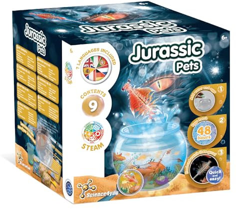Science4you Artemia Créatures Aquatiques (famille de Triops) Kit - Créer un écosystème pour Enfants, Dragons d'eau Animaux Marins + petit Aquarium, Joeuts, Jeux, Cadeaux pour Garçon et Fille 6+ ans
