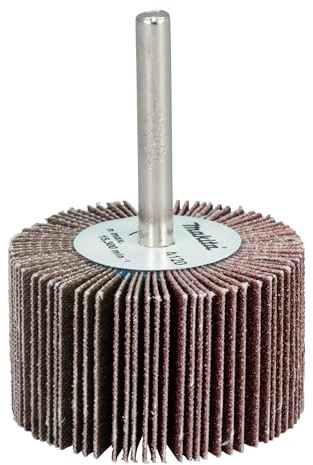 Makita D-75823 Lamellenschleifer A120 Ø 50 x 30 mm, 1 Stück, Fächerschleifer für bspw. Holz, Metall oder Kunststoff, max. Drehzahl 15.300 U/min.