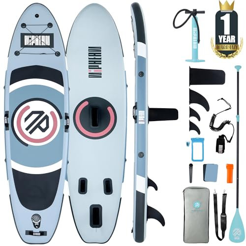 Niphean Stand up Paddling Board，305cm SUP mit Anfängergeeignet Balancierflügel und Strapazierfähigem Zubehör, Inflatable Paddle Boards for Adults, Multifunktionales Yoga Paddleboard