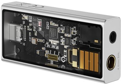 Questyle M15C Headphone Amplifier Portable USB DAC Amps 32Bit/384kHz DSD256 Decoder with 4.4mm and 3.5mm Dual Outputs High Resolution Lossless for Smartphones/PC/Laptops