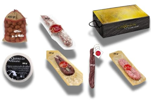 Lote Sobrarbe Ribagorza Premium | Pack de Productos Gourmet con Embutidos, Queso de Cabra y Nueces Ecológicas | Ideal para Regalar o Disfrutar en Familia | Caja de Regalo Elegante