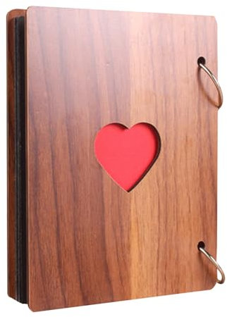 Reicyfang Album per ritagli, 12 x 16 cm, album fotografico, album dei ricordi, mini libro di foto, album dei ricordi da viaggio, con 30 pagine nere, forniture artistiche per lavori fai da te, libri