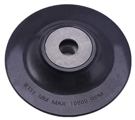 Grinding Attachment for Angle Grinder 115 mm, Rubber Pads for Steel Paper Sanding Disc Pallets, 1 Piece, Steel Paper Tray, Suitable for Electric Angle Grinder Type 115, Inner Diameter 14 mm (1)