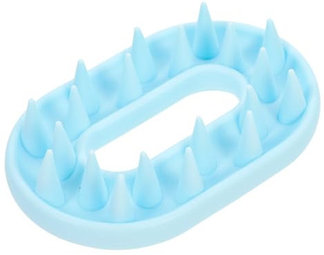 DEARMAMY Silikon-shampoo-bürste Entwirrer Kopfhautbürste Zur Selbstfürsorge Borste Entspannungshaarpinsel Bürsten Haarwäscher Für Die Kopfhaut Haarbürste Kieselgel Sky-blue