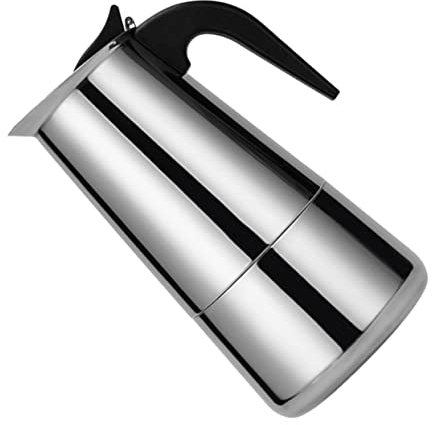 VERDANVERSE Caffettiera Elettrica Portatile in Acciaio Inossidabile per Espresso Macchina per da Design Moderno Uso Adatta a a Induzione