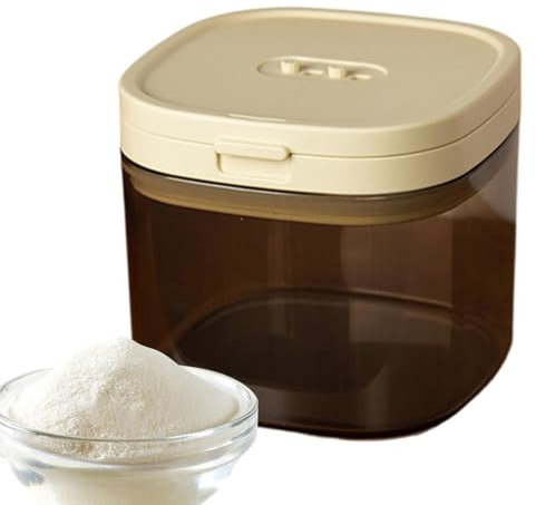 Contenitore Per Latte In Polvere | 800ml Scatola Ermetica per Conservazione Alimenti | Porta Latte In Polvere Con Cucchiaio Capacità Elevata Organizzatore Da Cucina Per Casa Viaggio E Pasta