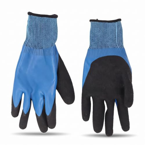 Bewinner 2 PCS 1000V Gants en Caoutchouc Isolés pour les électriciens, Choc à Double Couche, Poignée sans Glissement, Nylon Respirant, Entretien électrique Travail en Direct