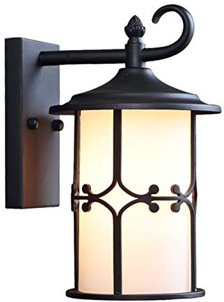 GWJKG Lampe Murale Outdoor Lights Giardino Luci da contemporanea LED, Esterna Vintage Lampada 1 Illuminazione Classica a Parete Armato con apparecchi di Classe Chiari estérieurs
