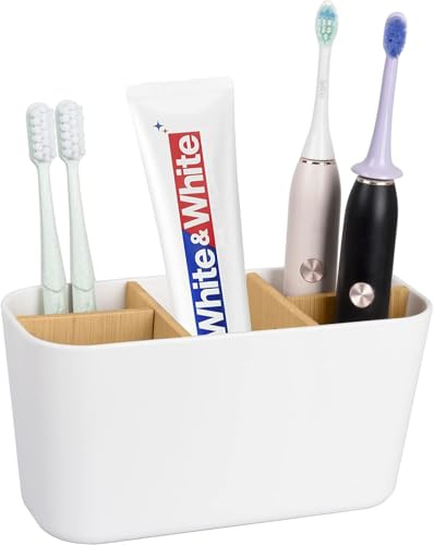 Multifunktionaler Stehender Elektrischer Toothbrush Holde, Weiß | Multifunktionaler Aufbewahrungsbehälter, Für Zahnbürsten, Für Handzahnbürsten, Für Badutensilien