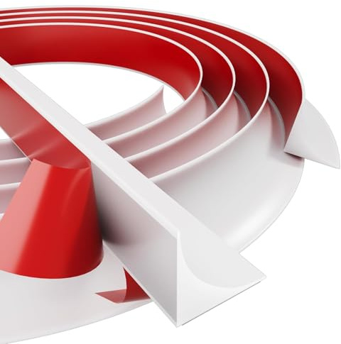 Tira de Silicona Autoadhesiva Cocina Baño Junta 15x15mm Blanca 3m Rollo Sellador Flexible para Encimera Fregadero Pared Bañera Ventana