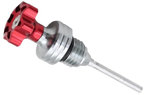 Oljemätstickor Motorcykel Universal Motor Oljemätsticka Påfyllningslock Vevhus Oljenivåmätare För Skoter För GY6 För 110cc För 125cc(Red)