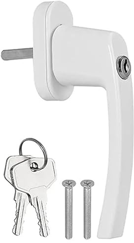JIASHUNHE Manilla Ventana Manija de Ventana Universal, Cerradura con Llave, Doble acristalamiento, manija Puerta balcón, 1 Uds(Left Hand)