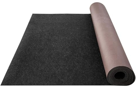 Marine Carpet 6x13 ft, Charcoal Black Boat Carpeting, Indoor Outdoor Marine Grade Carpet Roll, Waterproof TPR Backing for Boat, Patio, Deck