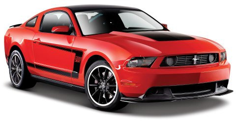 Maisto 531269 - 1:24 Ford Mustang Boss 302, farblich sortiert, Farbe nicht wählbar, Orange