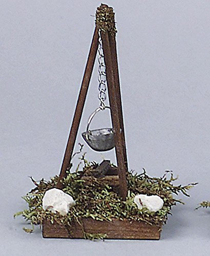 Kahlert Licht 40665 - Minipuppenzubehör - Lagerfeuer mit Kessel, Höhe 110