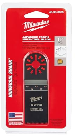 Milwaukee 45242355228 Lame avec Dents Japonaises, Noir