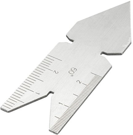 TuToy 60 Grad Inch Metrisch Schraube Gewinde Pitch Messgerät Center Gage Messlatten Werkzeug