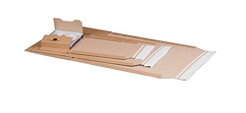 Universal-Versandverpackung. braun B5, 274x191x80 mm Multimediaverpackung 25 Stück