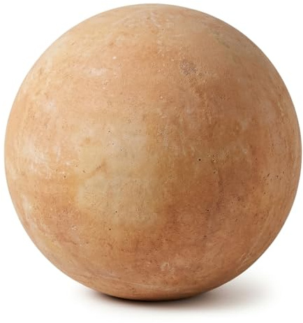Teramico Massive Terracotta Gartenkugeln (16cm) | Massive, handgefertigte und absolut frostfeste Terracotta Deko-Kugeln, ideal für Deinen Garten und Deine Terrasse.