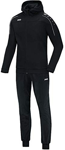 JAKO Herren Trainingsanzug Polyester Classico mit Kapuze, nightblue/citro, XXL, M9450