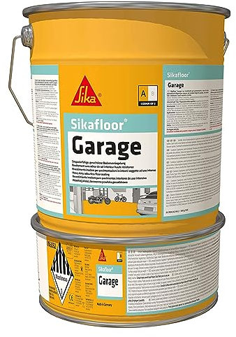 Resina epossidica Sikafloor Garage, Vernice per pavimenti interni speciale garage, 6kg, grigio selce (vicino RAL 7032)