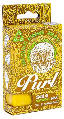 Purl Natural Ski & Snowboard Wax, Yellow