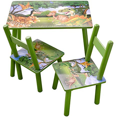 HTI-Line Kindertischgruppe Dinos Kindertisch Kinderstuhl Kindermöbel
