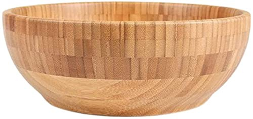 ZHANGZONG Cuenco Ramen Bol Cocina Cuencos Cocina Platos Porcelana Cuenco de Madera de bambú para Ensalada Cuenco para Servir Fruta Cuenco para Mezclar Pasta Postre Cereal Refrigerio8.20(Color:Light B