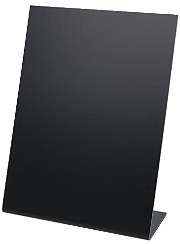 HMF 46432 Lavagna da tavolo | Espositore a L | DIN A5 | Nero