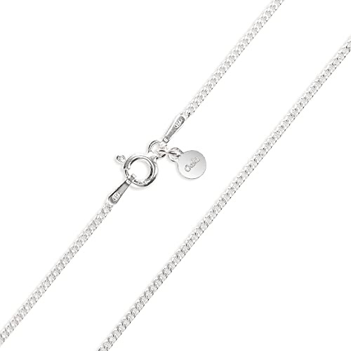 Gold Gala Chaîne à Maille Gourmette en Argent 925, Made in Italy (50)