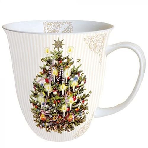 Ambiente Weihnachtsbaum Cremebecher 0,4 L