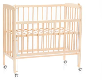 Fillikid Beistellbett Nino 3 in1 Exklusiv | Babybetten aus Buchenholz | Kinderbett, Zustellbett 5-stufige Höhenverstellung | Stubenwagen ab Geburt mit großer Liegefläche