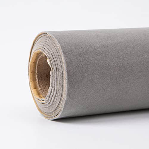 HARICSET 150 cm Breit Bastelfilz Selbstklebend Kinder Vliesstoff Stoff Filzplatten zum Filzuntersetzer Basteln Nähen DIY Patchwork(Size:1.5 * 2m,Color:grau)